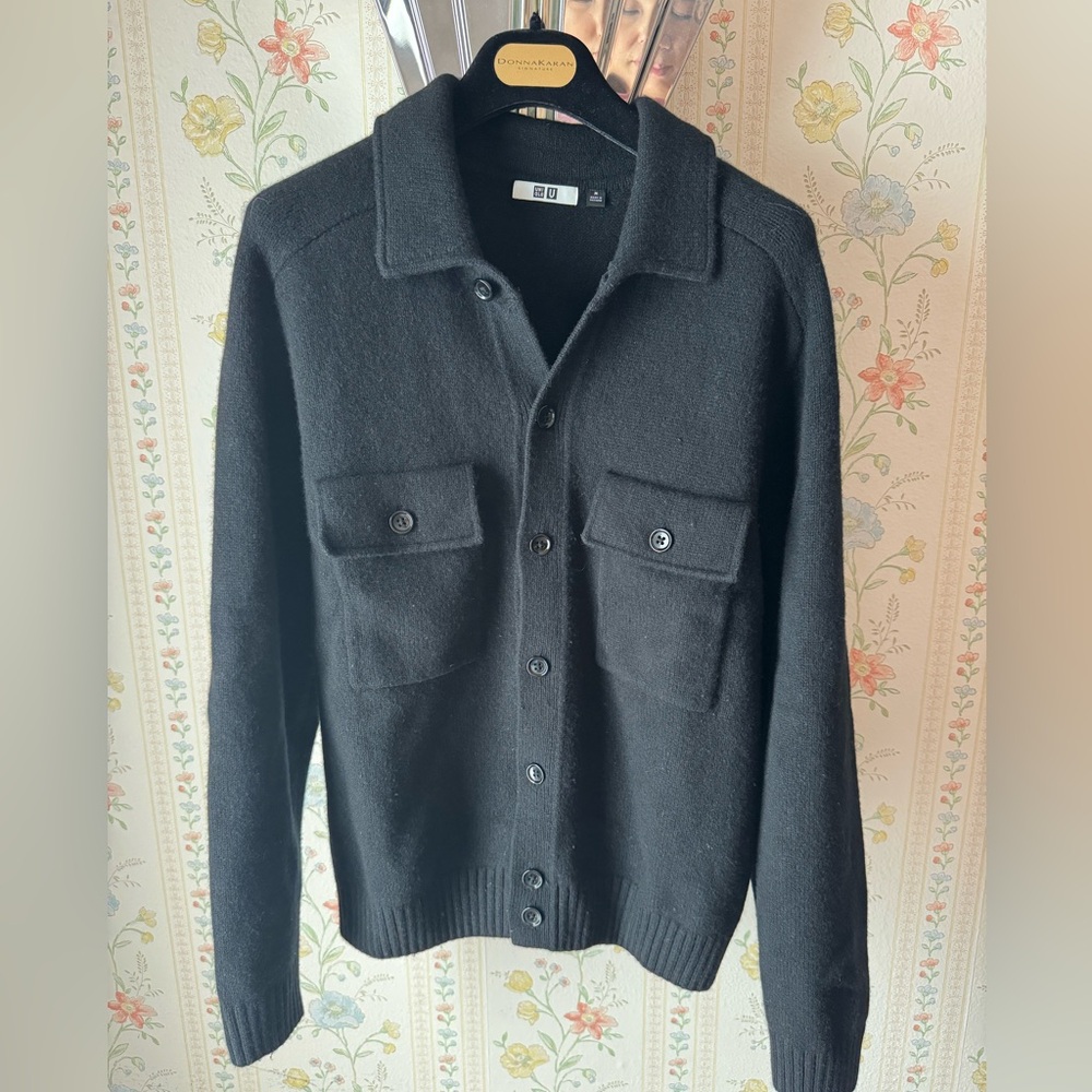 Uniqlo Black Men's Cardigan Sweater